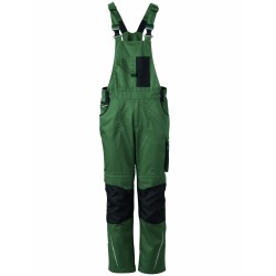 J&N Workwear kantáros nadrág, zöld 58