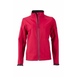 J&N Zip-Off női softshell dzseki, piros XL