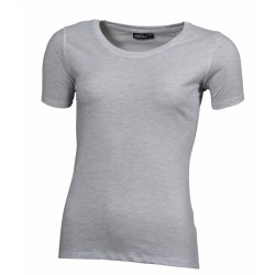 J&N Ladies' Basic-T női póló, szürke S