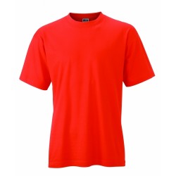 J&N Round-T-Medium kereknyakú póló, piros XXL