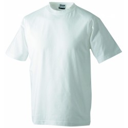 J&N Round-T-Medium kereknyakú póló, fehér XXL