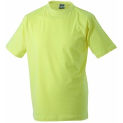 J&N Round-T Heavy kereknyakú póló, sárga 4XL