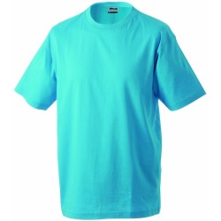 J&N Round-T Heavy kereknyakú póló, kék M