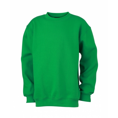 J&N Round Heavy Junior gyermek pulóver, zöld M