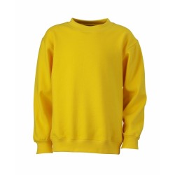 J&N Round Heavy Junior gyermek pulóver, sárga S