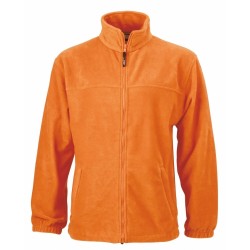 J&N Full-Zip polár pulóver, narancssárga XL