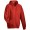 J&N Hooded Jacket pamut pulóver, piros XXL