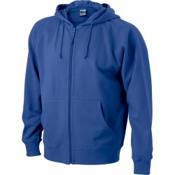 J&N Hooded Jacket pamut pulóver, kék XL
