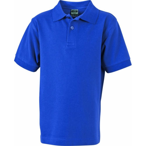 J&N Classic Junior gyermek galléros póló, kék XL