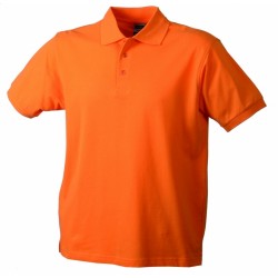 J&N Classic Junior gyermek galléros póló, narancssárga M