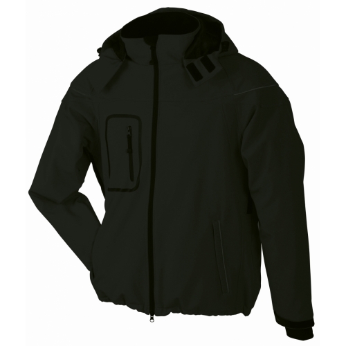 Men's Winter Softshell dzseki, fekete XL