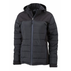 J&N Ladies' Outdoor Hybrid Jacket, fekete XL