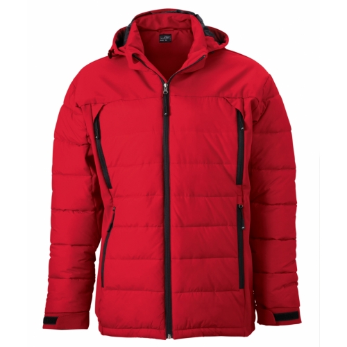 J&N Men's Outdoor Hybrid Jacket, piros M