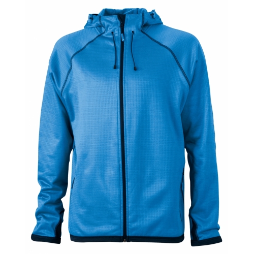 J&N Hooded Fleece kapucnis pulóver, kék XXL