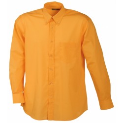 J&N Promotion hosszú ujjú férfi ing, narancssárga 3XL