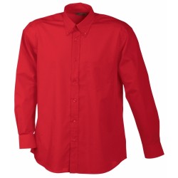J&N Promotion hosszú ujjú férfi ing, piros 3XL