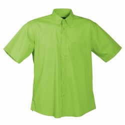J&N Promotion rövid ujjú férfi ing, zöld XXL