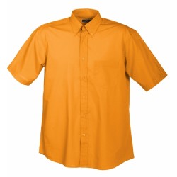 J&N Promotion rövid ujjú férfi ing, narancssárga M