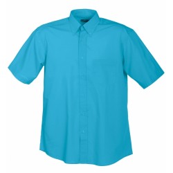 J&N Promotion rövid ujjú férfi ing, kék M