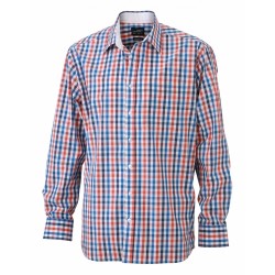 J&N Men's Checked Shirt, narancssárga XXL