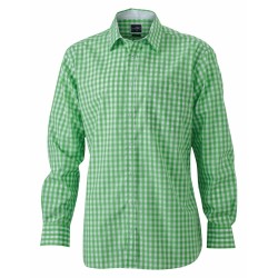 J&N Men's Checked Shirt, zöld XL