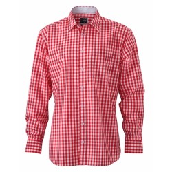 J&N Men's Checked Shirt, piros XL