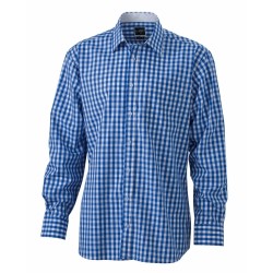 J&N Men's Checked Shirt, kék XL