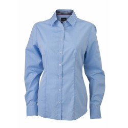 J&N Ladies' Plain Shirt, kék XS