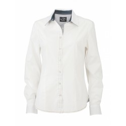 J&N Ladies' Shirt, fehér XL