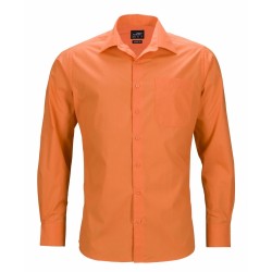J&N Business hosszú ujjú férfi ing, narancssárga 6XL