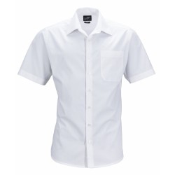 J&N Men's Business Shirt Shortsleeve, fehér 3XL