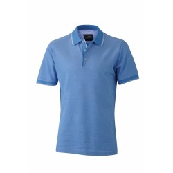 J&N Men's Polo galléros póló, kék XL