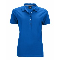 J&N Pima galléros női póló, kék XL