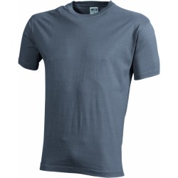 J&N Workwear-T kereknyakú póló, szürke XL