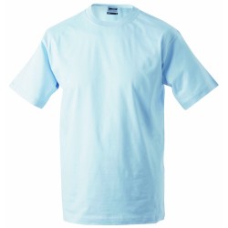 J&N Workwear-T kereknyakú póló, kék M