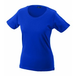 J&N Workwear-T női kereknyakú póló, kék M