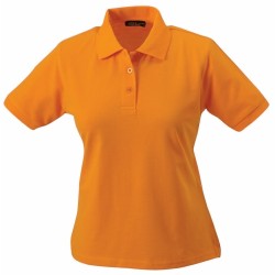 J&N Workwear női galléros póló, narancssárga M