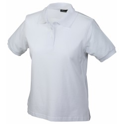 J&N Workwear női galléros póló, fehér S