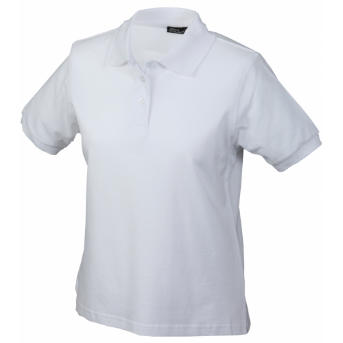 J&N Workwear női galléros póló, fehér XL