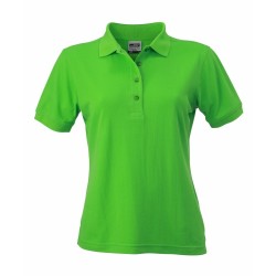 J&N Ladies' Workwear női galléros póló, zöld S