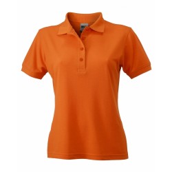 J&N Ladies' Workwear női galléros póló, narancssárga M