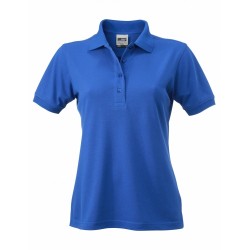 J&N Ladies' Workwear női galléros póló, kék XL