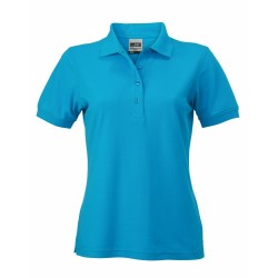 J&N Ladies' Workwear női galléros póló, kék 3XL