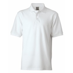 J&N Men's Workwear galléros póló, fehér 4XL
