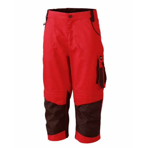 J&N Workwear 3/4-es nadrág, piros 58