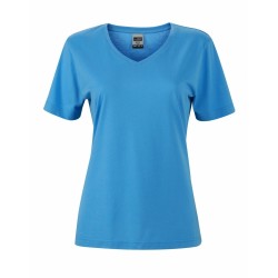 J&N Ladies' Workwear-T női munkapóló, kék 3XL