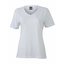 J&N Ladies' Workwear-T női munkapóló, fehér XXL