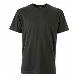 J&N Men's Workwear-T kereknyakú póló, fekete S