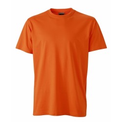 J&N Men's Workwear-T kereknyakú póló, narancssárga M
