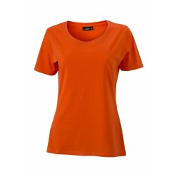 J&N Ladies' Basic-T női póló, narancssárga M